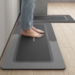 Figment Kitchen Mats 2-Piece Set - Non-Slip Waterproof Comfort Rugs